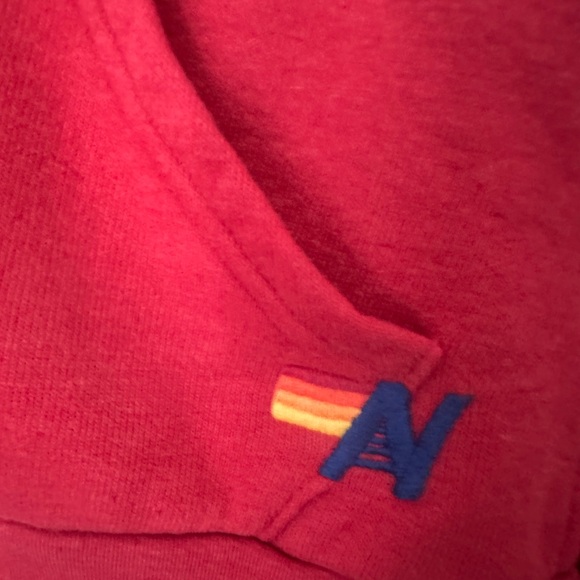 Aviator nation vintage rare red zip up hoodie with lightning bolt size XS - Picture 5 of 7